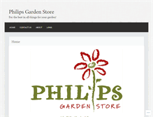 Tablet Screenshot of philipsgardenstore.com